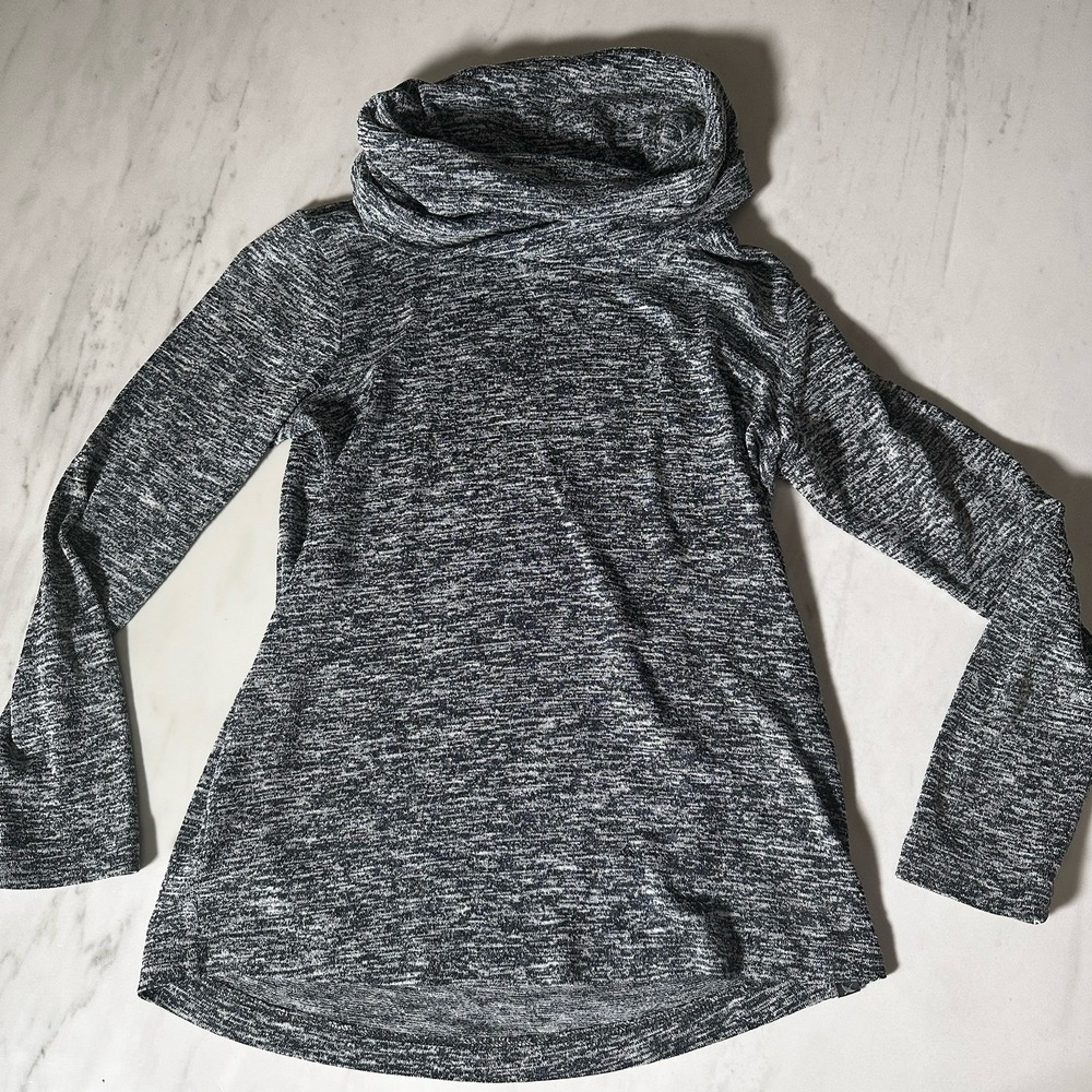 Eddie Bauer - Women's Turtleneck Grey Top - Long Sleeve - Size Small S